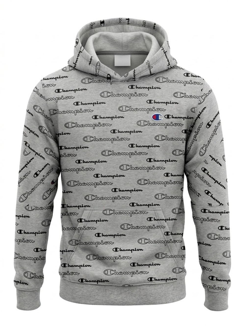 Champion Authentic Athleticwear All Over Print Script Logo Pullover Hoodie